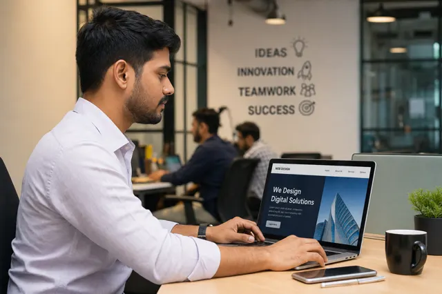 Custom business website development Surat Gujarat